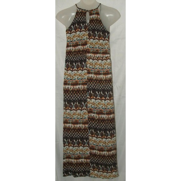 CANTATA Multicolored Sz Jr Large Sleeveless Keyhole Maxi Sun Dress - Picture 3 of 4